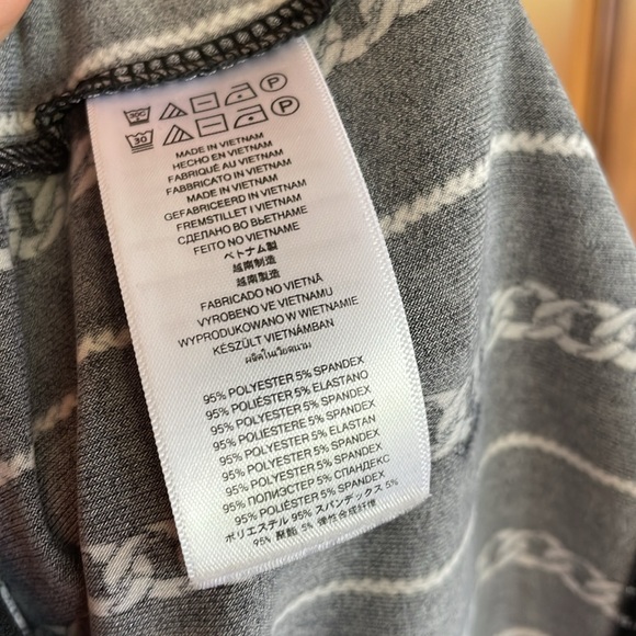 MICHAEL KORS DRESS Chain print, Tie front with chains Size XS - Picture 7 of 12